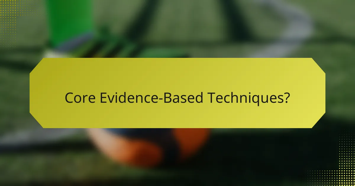 Core Evidence-Based Techniques?