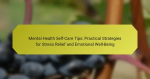Mental Health Self-Care Tips: Practical Strategies for Stress Relief and Emotional Well-Being